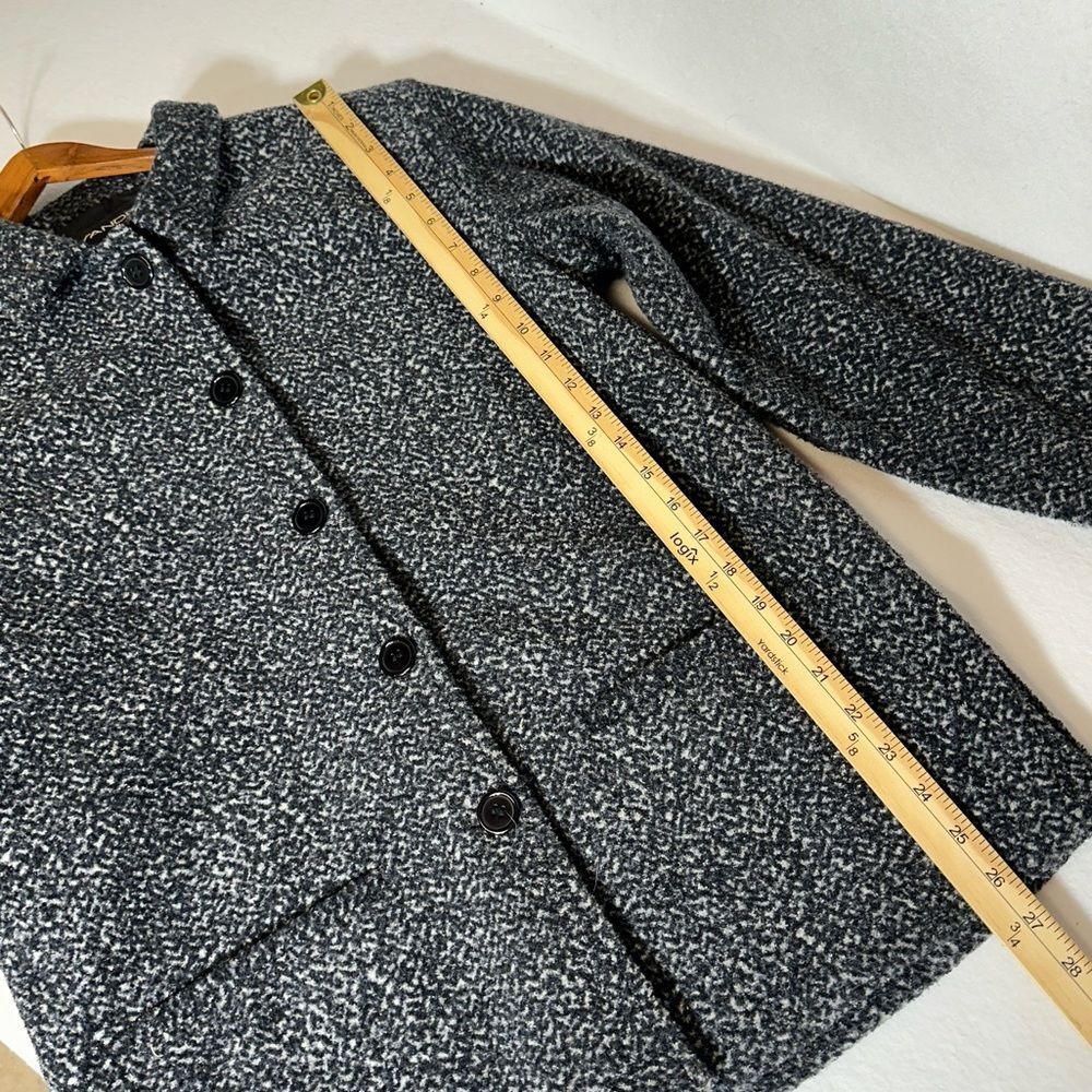 Sandro Button Up Grey Boucle’ Jacket Blazer Coat Womens Small - Picture 8 of 12